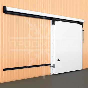 Откатная холодильная дверь левосторонняя RAL 9003